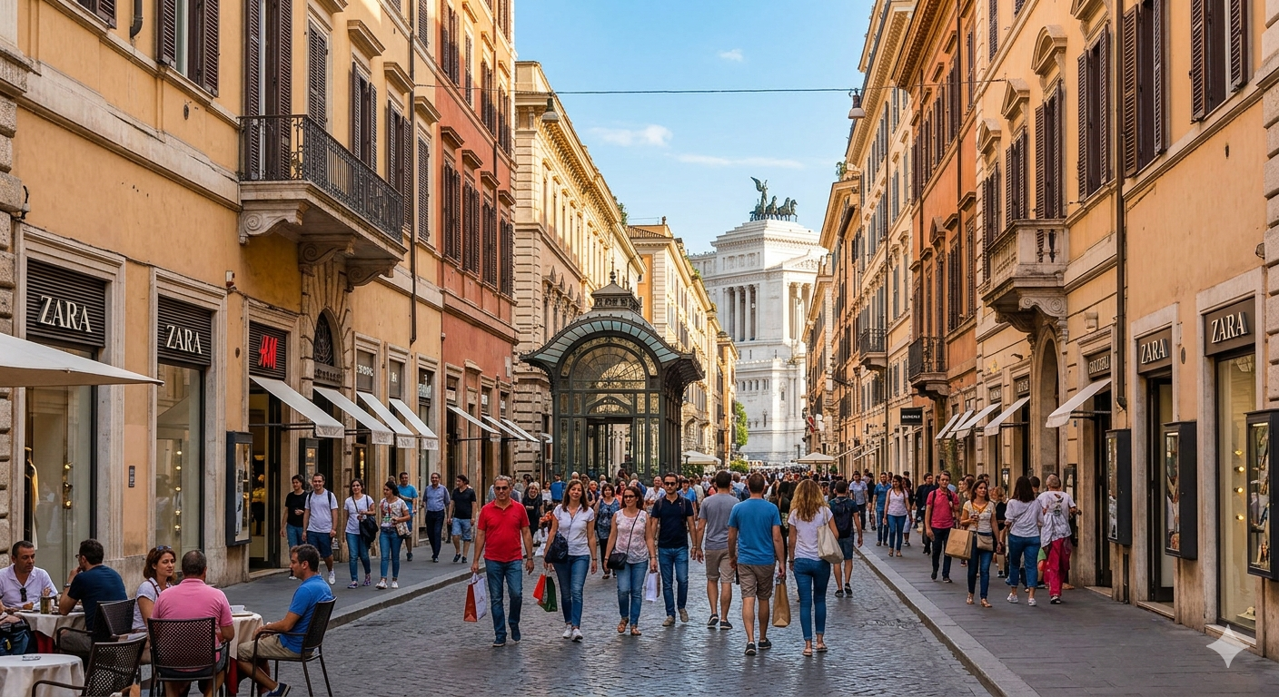 La Guía de Via del Corso en Roma: Compras, Historia y Secretos