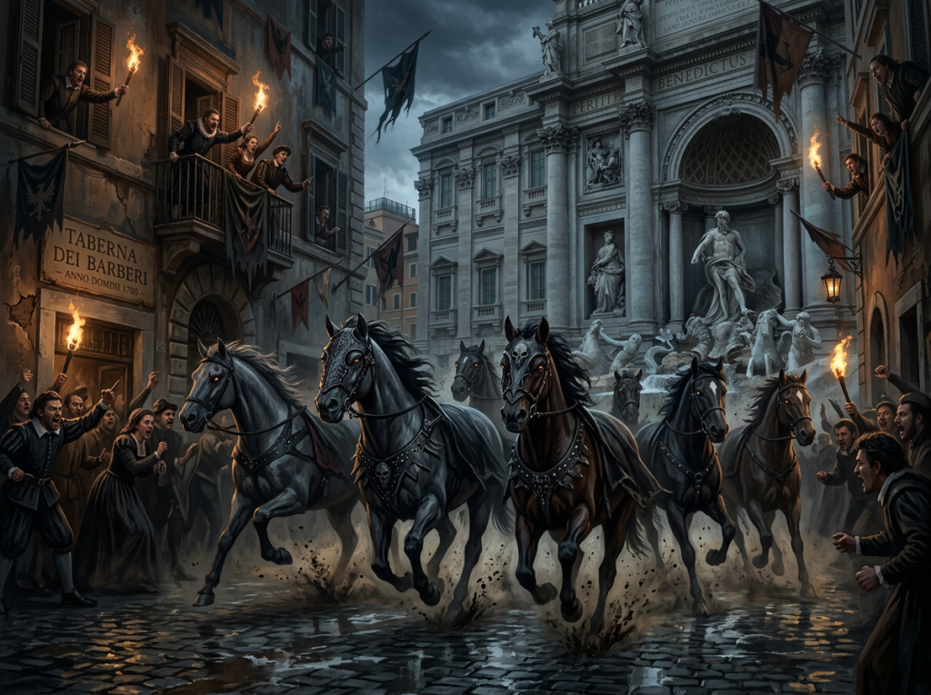 la carrera de los caballos bereberes